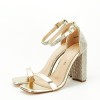 Sandale aurii cu toc BKK7951 128, 39, 41, Auriu