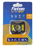 Lanterna frontala Foton Sport HL0163 7 moduri, USB-C, 3W+5W COB alb rosu