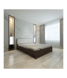 PAT INO WENGE / TAPITAT ALB + SALTEA 160X200