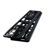 Set 2 bucăți suport număr &icirc;nmatriculare auto HP culoare ramă carbon 8x șurub