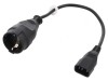 Cablu Alimentare 3x1mm2 0.3m Priză CEE 7/3 la IEC C14