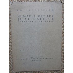 E.M. Panaitescu - Numarul getilor si al dacilor - comentar dupa Strabo 1934