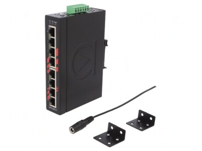 Switch Ethernet neadministrabil 8 porturi 12-48VDC LNX-800A foto