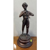Statueta bronz - Baiat cu fluier