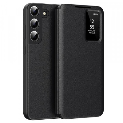 Husa pentru Samsung Galaxy S22+ 5G S906, Techsuit, SmartView, Neagra foto