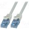 Cablul Patch Cord U/UTP 6a Litat CCA PVC Gri 3m 26AWG LOGILINK