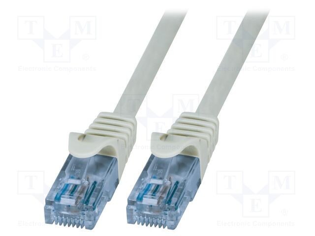 Cablul Patch Cord U/UTP 6a Litat CCA PVC Gri 3m 26AWG LOGILINK