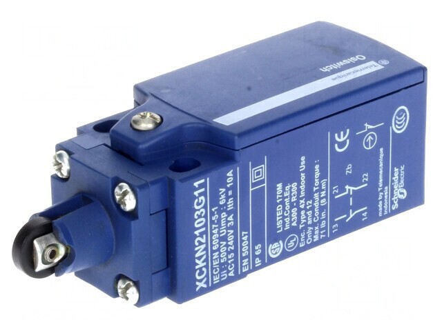 Limitator cursă rolă transversală plastic &Oslash;11mm