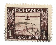 Romania - Timbrul aviatiei, 1931 - valoare obliterata