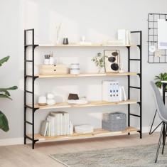 vidaXL Rafturi plutitoare 2 buc. 140x30x2cm lemn masiv acacia netratat 3279384