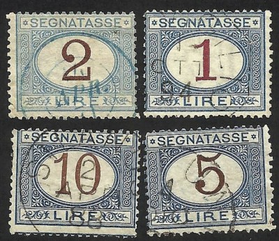 ITALIA -- SEGNATESE -- 1870-1894 ---POSTAGE DUE foto