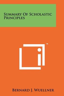 Summary of Scholastic Principles