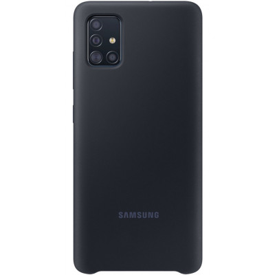 Husa TPU Samsung Galaxy A71 A715, Neagra EF-PA715TBEGEU foto
