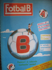 Revista Fotbal B (nr.1/1990) foto