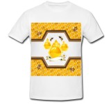 Cumpara ieftin Tricou &quot; Golden honey comb logo &quot;