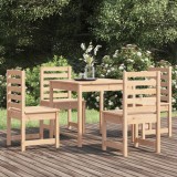 VidaXL Set de dining pentru grădină, 5 piese, lemn masiv de pin
