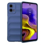 Husa Wave din Silicon compatibila Motorola Moto G34 Anti-Shock, Albastru inchis, Oem