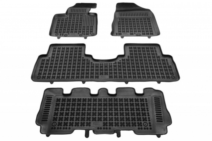 Covorase Presuri Auto Cauciuc Dedicate Kia SORENTO III 7 loc 2015 - 2020