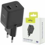 Incarcator Retea Allity ATC-01-20WAC GaN PD QC 1x USB-C 1x USB-A 20W Negru