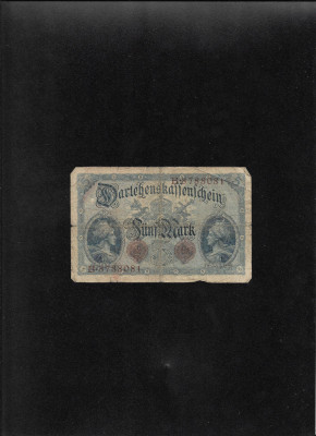 Germania 5 mark marci 1914 seria8788081 foto