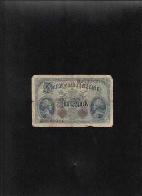 Germania 5 mark marci 1914 seria8788081 foto