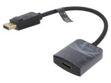 Adaptor DisplayPort la HDMI 0,15m Negru