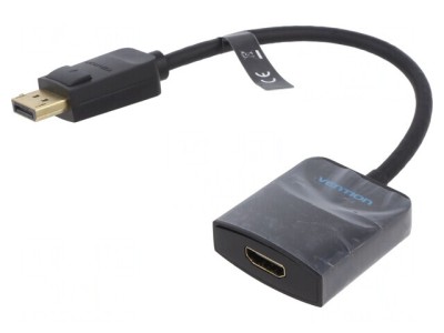 Adaptor DisplayPort la HDMI 0,15m Negru foto