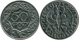 Polonia 1923 - 50 groszy, circulata