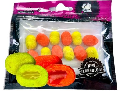 Wafters LK BAITS, Fruit Mix, Galben Portocaliu, 14mm, 12buc/pac foto