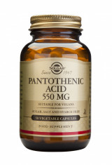 Pantothenic acid 550mg 50 capsule vegetale, Solgar foto