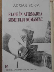 ETAPE IN AFIRMAREA SONETULUI ROMANESC-A. VOICA foto