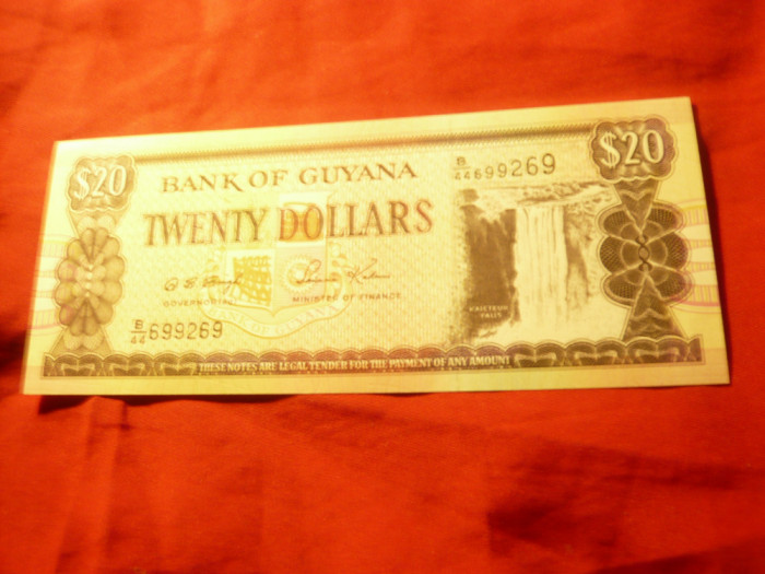 Bancnota 20$ Guyana 2016, cal. NC