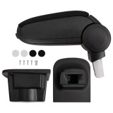 Cumpara ieftin Cotieră auto, negru, 16x35x(30-49) cm ABS