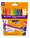 Set carioci multicolore si radiera Colour Erase Bic, P12