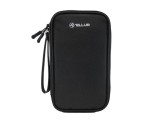 Geanta Tellur pentru organizare cabluri si accesorii, 21 x 12,5 x 6 cm, poliester, negru