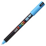 Cumpara ieftin Marker UNI PC-1MR Posca, 0.7 mm,varf fin metalic,albastru deschis