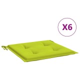 Cumpara ieftin Perne scaune de gradina 6 buc. verde 50x50x3 cm tesatura Oxford