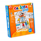 Cumpara ieftin Set Puzzle Tales Carioca Baby, 12 Carduri cu 2 Fete, 8 Carioci Super Lavabile, Multicolor, Carioci Super Lavabile, Puzzle, Puzzle Carioca, Carioci Puz