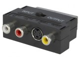 Adaptor RCA x3 și SCART cu Soclu SVHS 4 Pin