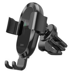 Suport auto HOCO cu incarcare wireless pentru aerisire 15W CA105 negru