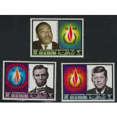 Ras al Khaima 1968 - Personalitati, Kennedy, serie neuzata