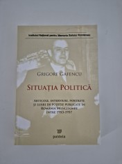 Istorie Grigore Gafencu Situatia politica