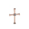 Pandantiv Aur Roz 14K Cruce, 2.4g - Elegant, Rafinat - Bijuterii Aur Damă/Bărbati