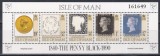 Isle of Man 1990 - A 150-a aniversare a publicării primului timbru, Colita Staif, MNH, Nestampilat