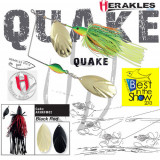 Spinnerbait Herakles Quake, Black/Red, 42g