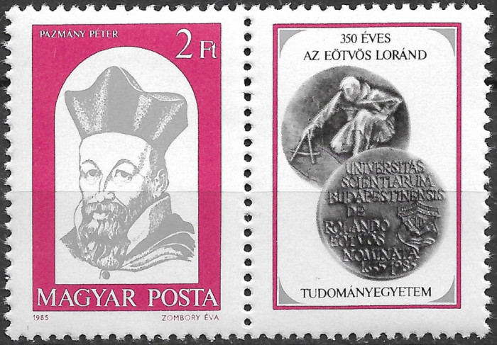 Ungaria - 1985 - Universitatea Lorand Eotvos - serie completă neuzată (T459)