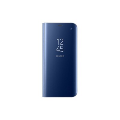 Husa Samsung Galaxy A8 2018 Flippy Flip Cover Oglinda Albastru foto