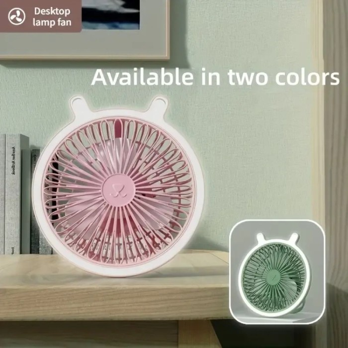 Ventilator de birou, 3 viteze, 4.5W, cu agatatoare, 20cm diametru, acumulator