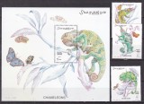 Somalia 2001 fauna cameleoni MI 882-884 + bl.78 MNH