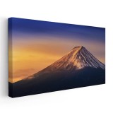 Tablou muntele Fuji Japonia la apus Tablou canvas pe panza CU RAMA 70x140 cm